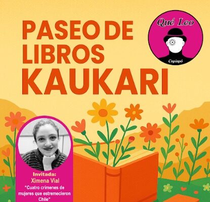 Vuelve el Paseo de Libros al Parque Kaukari con Ximena Vial como invitada