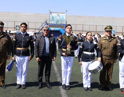Colegio Liceo Bicentenario Sagrado Corazón de Alto Hospicio triunfa en tercer concurso regional de Bandas realizado por carabineros