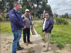 Pequeños regantes del canal Mincha Sur Arriba mejoran el riego de sus cultivos con nuevas obras de revestimiento