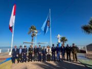 Izan bandera institucional de la Fuerza Aérea de Chile en Alto Hospicio en el marco de su aniversario