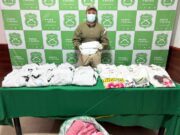 Mujer llevaba más de 22 kilos impregnados en ropa