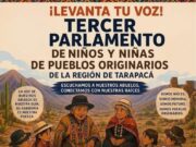 Abren convocatoria para el Tercer Parlamento de Niños y Niñas de Pueblos Originarios de Tarapacá en Alto Hospicio