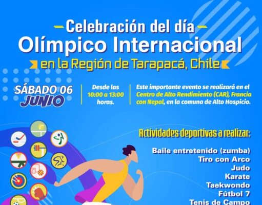 Alto Hospicio celebrará el Día Olímpico Internacional con jornada deportiva abierta a la comunidad