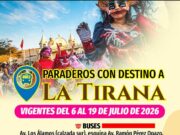 Paraderos con destino a La Tirana