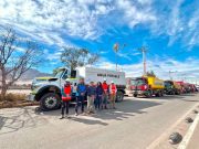 Un convoy de 14 camiones aljibe llega a Huasco y Freirina para reforzar el suministro de agua potable