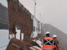MOP evalúa estado de muros TEM de la Ruta A-16 tras precipitaciones registradas en Tarapacá