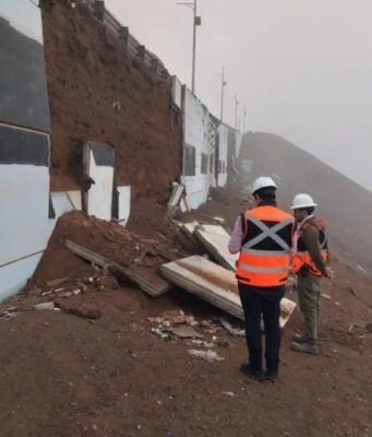 MOP evalúa estado de muros TEM de la Ruta A-16 tras precipitaciones registradas en Tarapacá