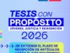 Amplían plazo para concurso de Tesis sobre Justicia Juvenil del Servicio de Reinserción Social Juvenil