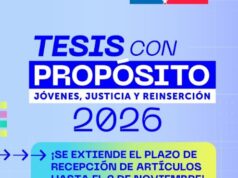 Amplían plazo para concurso de Tesis sobre Justicia Juvenil del Servicio de Reinserción Social Juvenil