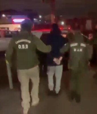 Carabineros del OS-9 detienen a grupo familiar