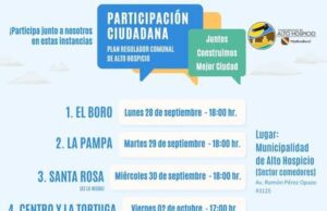 Municipio invita a vecinos a participar en la actualización del Plan Regulador Comunal