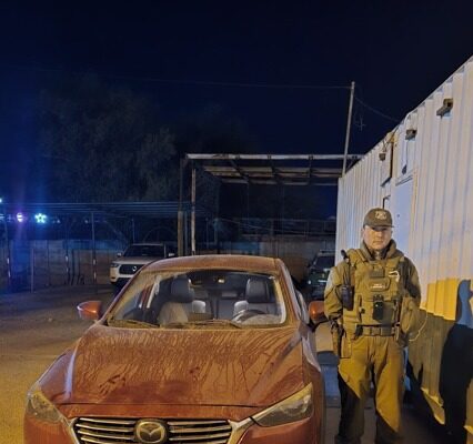 Carabineros recupera en Pozo Almonte vehículo robado en Iquique