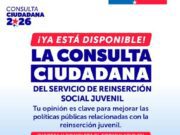 Servicio Nacional de Reinserción Social Juvenil inicia segunda Consulta Ciudadana que busca fortalecer sus programas