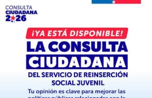 Servicio Nacional de Reinserción Social Juvenil inicia segunda Consulta Ciudadana que busca fortalecer sus programas