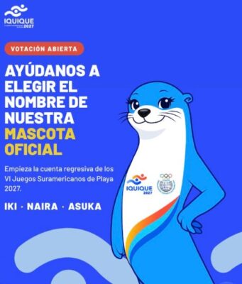 Tarapacá elige nombre para mascota de Juegos Sudamericanos de Playa Iquique 2027